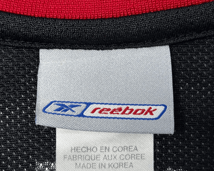 Vintage Reebok NBA Miami Heat Jones #6 Black/Red Jersey