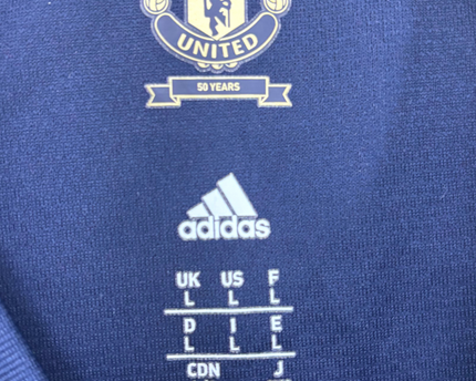 2018-19 Manchester United adidas Retro '1968' Shirt - XL