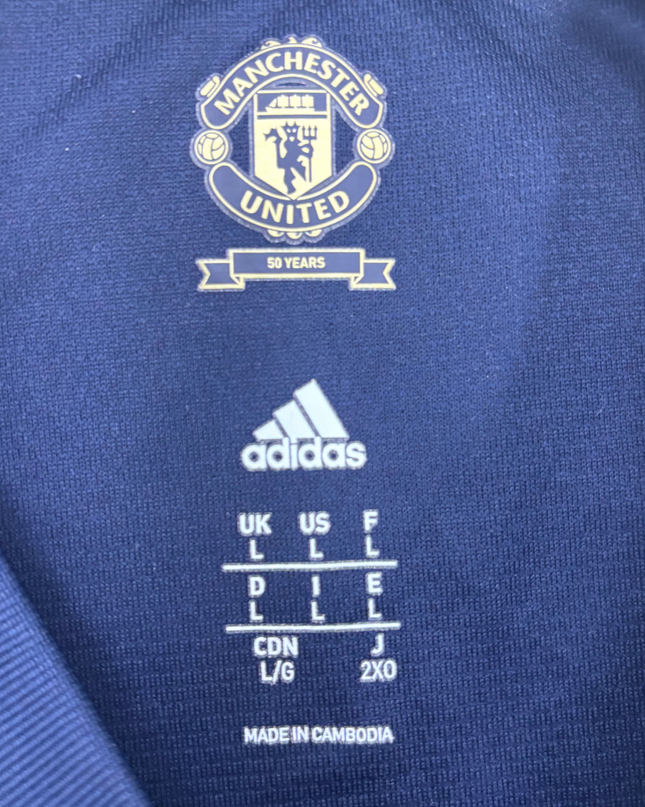 2018-19 Manchester United adidas Retro '1968' Shirt - XL