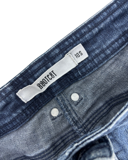 Bootcut Mid-Rise Blue Denim Jeans - XL | Waist: 32"