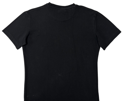 HUGO Regular Fit Black Graphic Logo T-Shirt - M