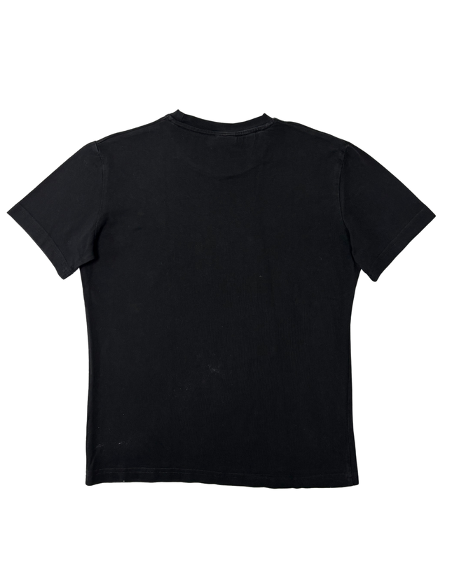 HUGO Regular Fit Black Graphic Logo T-Shirt - M