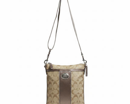 Coach Beige Signature Crossbody Bag
