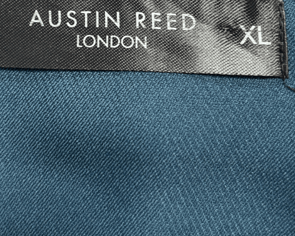 Austin Reed London Teal Button-Front Elasticated Waist Midi Dress