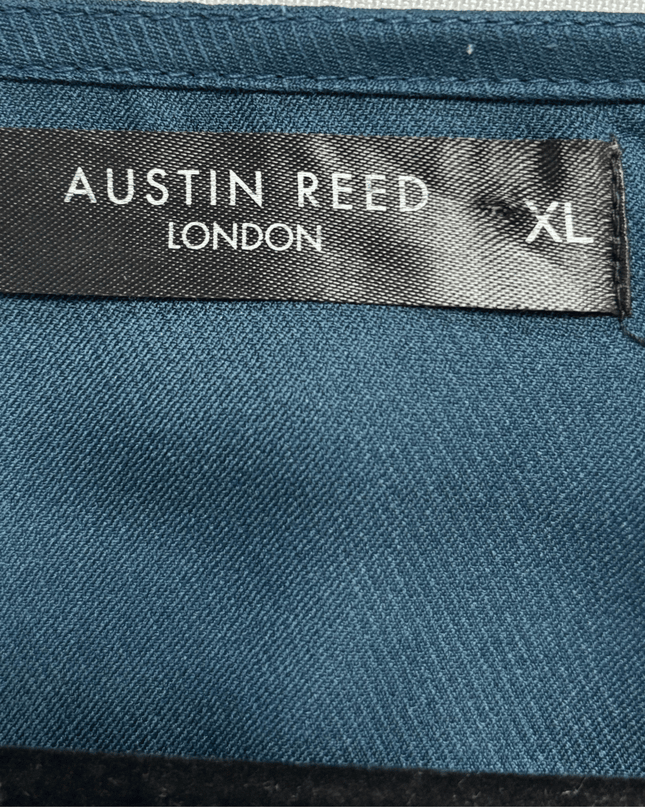 Austin Reed London Teal Button-Front Elasticated Waist Midi Dress