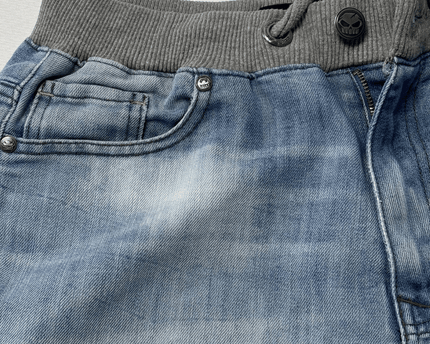 No Fear Baggy Denim Blue Skater Shorts