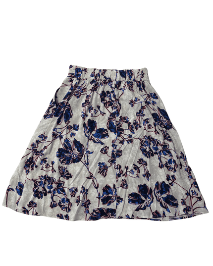 Warehouse Floral Print Pleated Midi Skirt