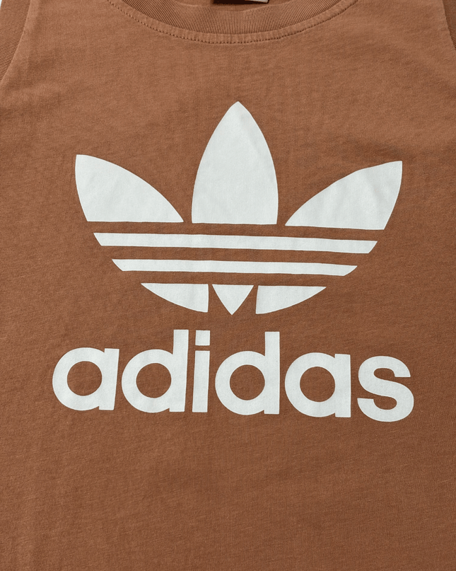 Adidas Originals Trefoil Logo in Terracotta Tank Top