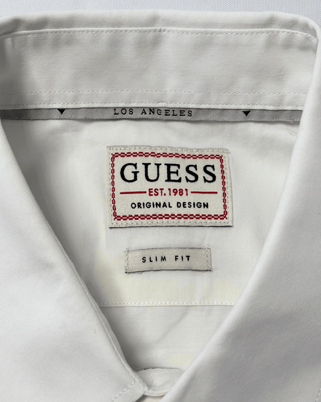 Guess Slim Fit Classic White Dress Shirt