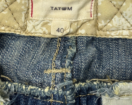 Tatuum Utility Y2K Mid-Wash Denim Cargo Pencil Skirt
