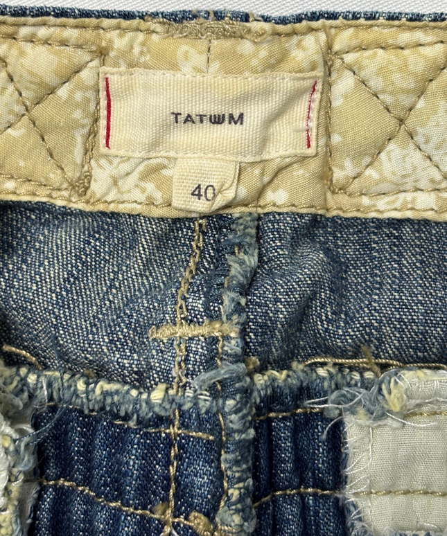 Tatuum Utility Y2K Mid-Wash Denim Cargo Pencil Skirt