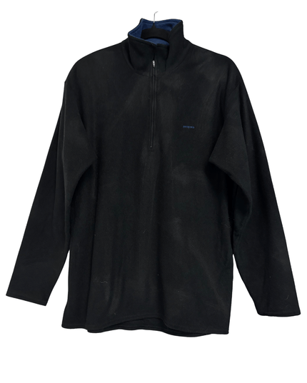 Patagonia Black Capilene 1/4 Zip Fleece Sweatshirt