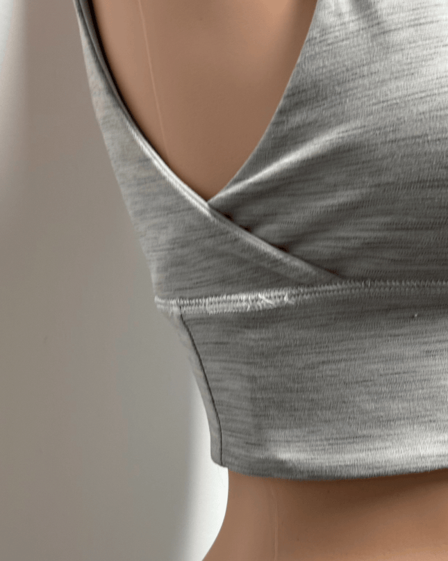 Lululemon Align Light Support Heathered Grey Sports Top