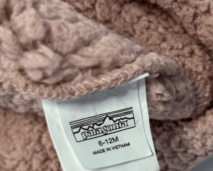Patagonia Baby Furry Ear Pink Sherpa Fleece Beanie