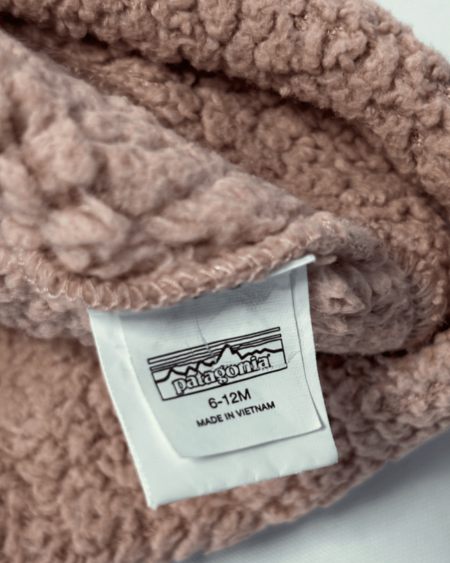 Patagonia Baby Furry Ear Pink Sherpa Fleece Beanie