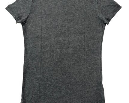 Aeropostale Classic Crew Vintage Rose Graphic Charcoal T-Shirt