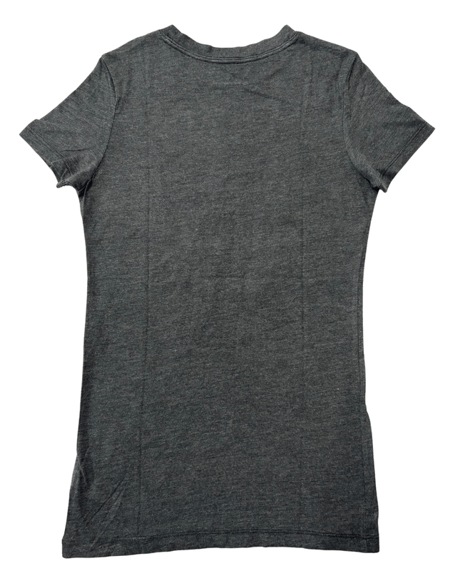 Aeropostale Classic Crew Vintage Rose Graphic Charcoal T-Shirt