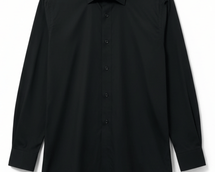 Cambridge Luxer Black Regular Fit Long Sleeve Dress Shirt