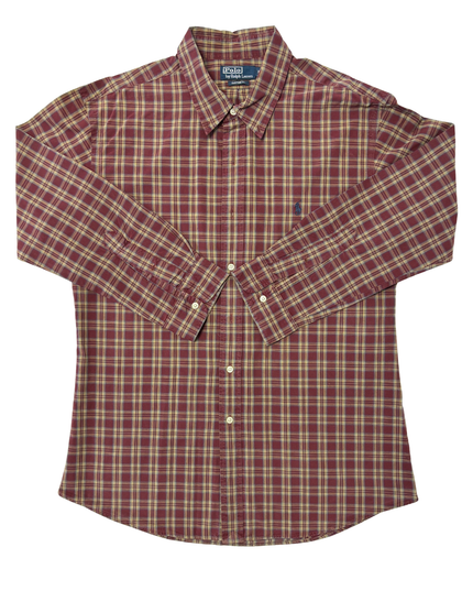 Ralph Lauren Custom Fit Multicolor Plaid Long-Sleeve Shirt