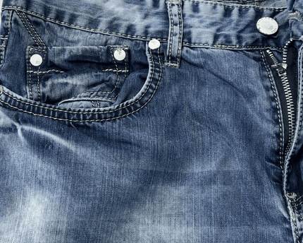 G-Star Raw Blue Distressed Jorts Denim Shorts