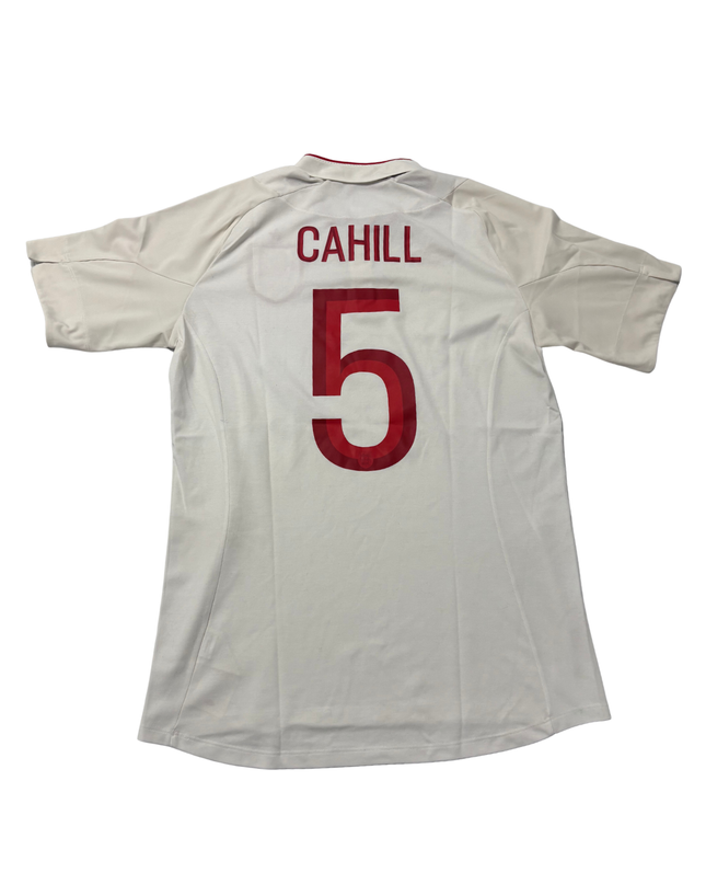 Umbro England Gary Cahill #5 White Home Jersey - M