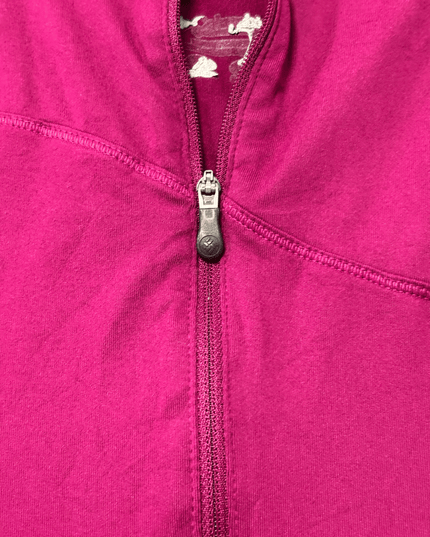 Columbia Active Fit Fuchsia Half-Zip Performance Pullover
