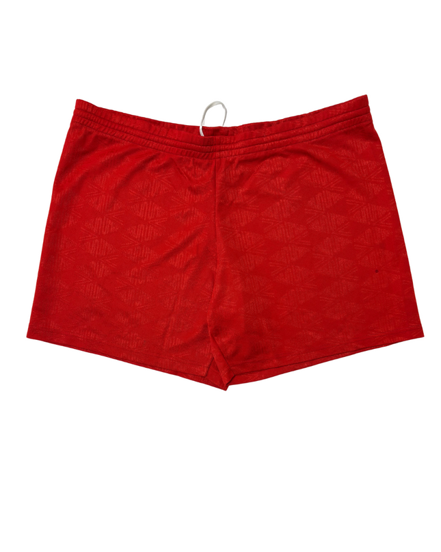 Umbro Vintage Red With Logo Football Shorts - L  | Waist: 34"