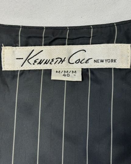 Kenneth Cole New York Black Velvet Tailored Waistcoat