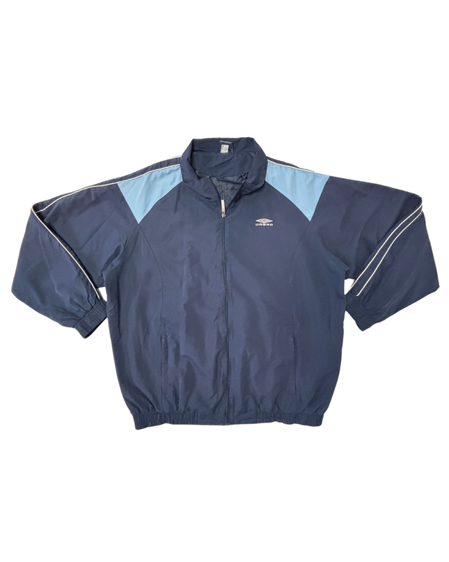 Vintage Umbro Navy Blue & Light Blue Track Jacket