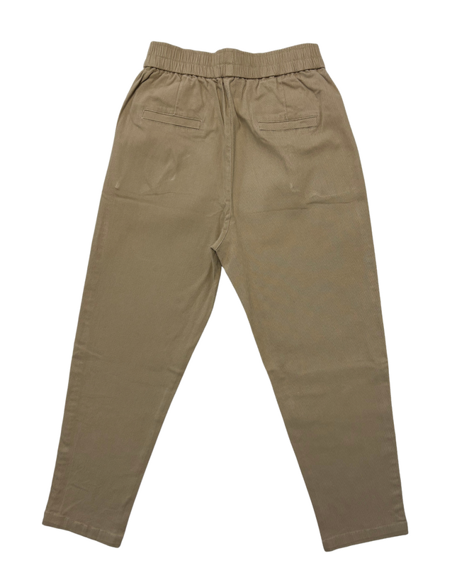 Limelight Khaki Tapered with White Side Stripe Pants - XS | Waist: 26"