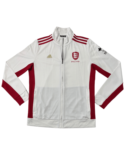 Adidas England Training Track Jacket White/Maroon AEROREADY