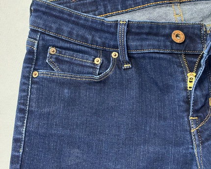 Levi's Dark Blue Demi Curve Straight Leg Jeans