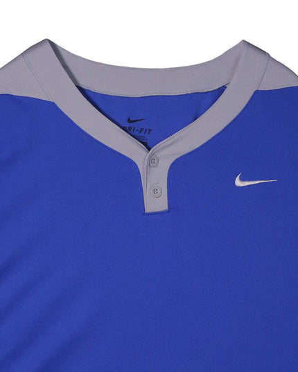Nike Dri-Fit Royal Blue & Grey Performance Baseball T-Shirt