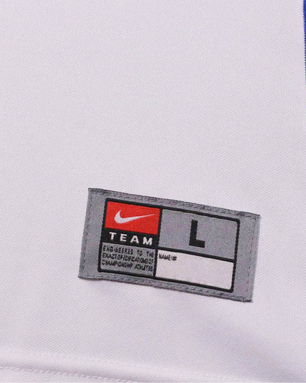 Nike Thunder #10 White & Blue Basketball Jersey