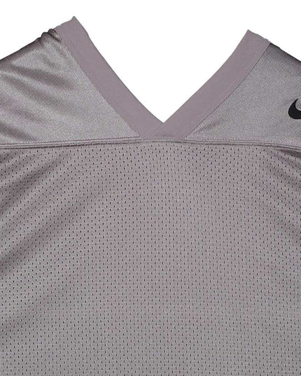 Nike Grey Mesh V-Neck Practice Football Jersey