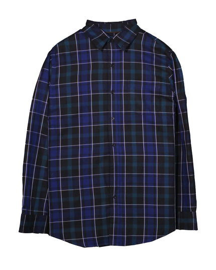 Chaps Dryride Midweight Flannel Navy Blue Shirt