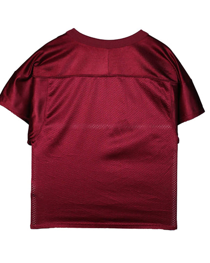 Nike Team Sports Maroon Mesh V-Neck Football Jersey