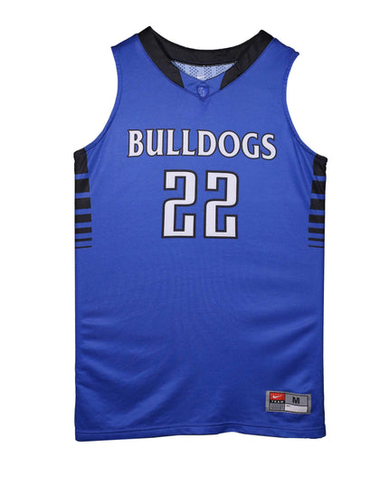 Nike Bulldogs #22 Royal Blue Basketball Jersey