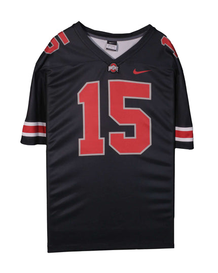 Nike Ohio State Buckeyes #15 Black College Football Jersey