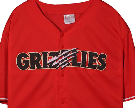 Promotional Adventures Grizzlies Red Baseball Jersey