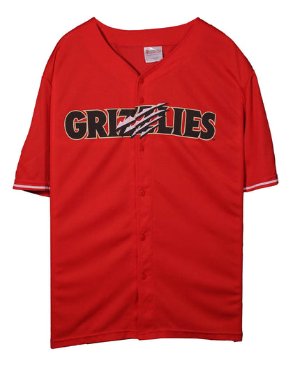 Promotional Adventures Grizzlies Red Baseball Jersey