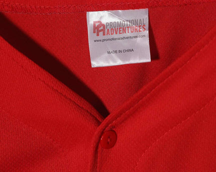 Promotional Adventures Grizzlies Red Baseball Jersey