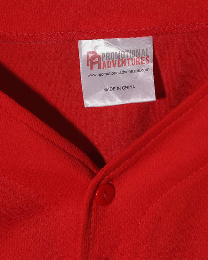 Promotional Adventures Grizzlies Red Baseball Jersey