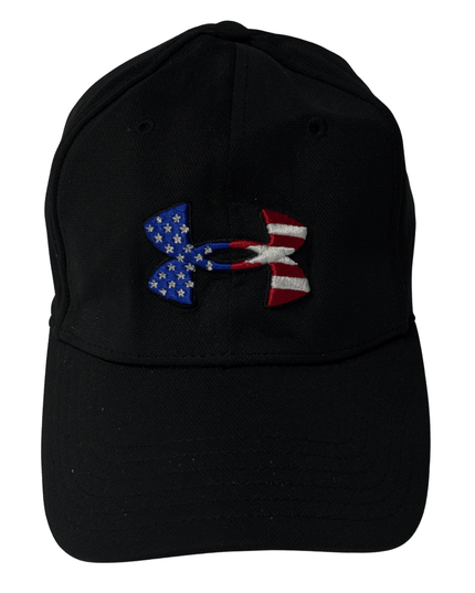 Under Armour Black “Freedom” Embroidered USA Flag Logo Cap