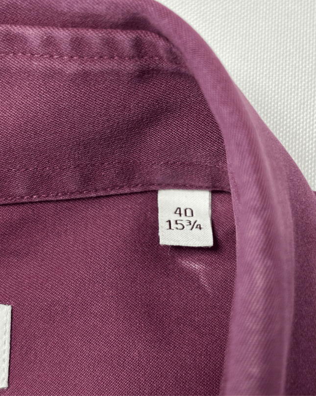 Calvin Klein Burgundy Slim Fit Dress Shirt