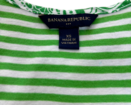 Banana Republic Green Paisley Racerback Tank - XS