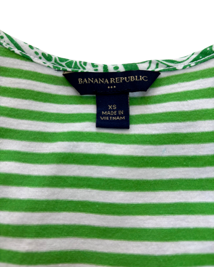 Banana Republic Green Paisley Racerback Tank - XS