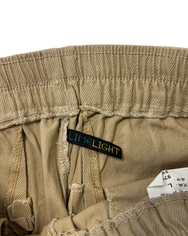 Limelight Khaki Tapered with White Side Stripe Pants - XS | Waist: 26"