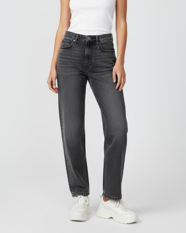 Zara Vintage Wash Straight-Leg Jeans