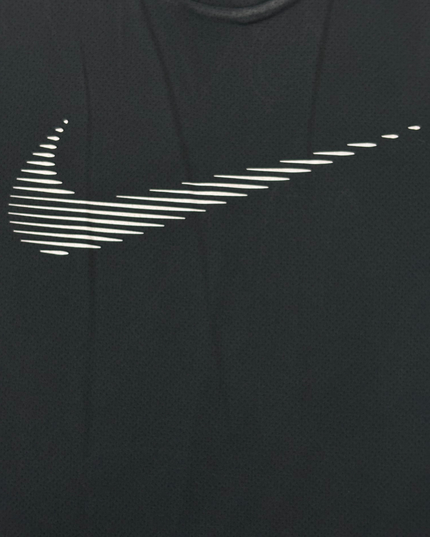 Nike Dri-Fit Running Division Black Reflective Swoosh Training T-Shirt